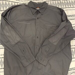 Classic Charcoal Button-Down Shirt